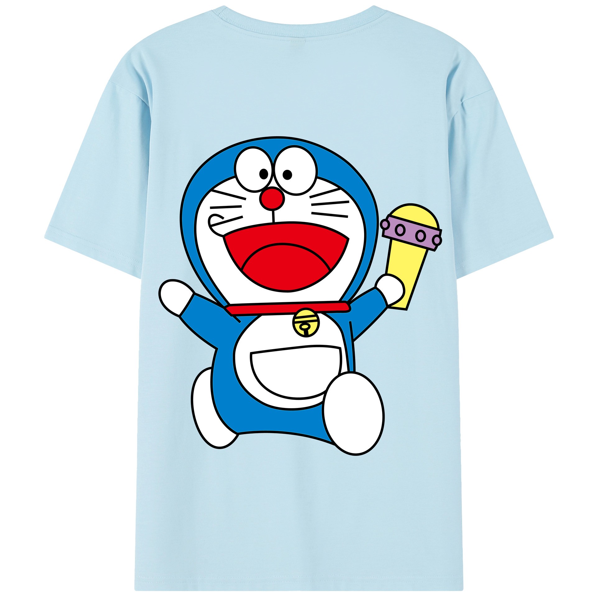 （画像用） ドラえもん Doraemon 綿100％半袖Tシャツ（背面プリント）